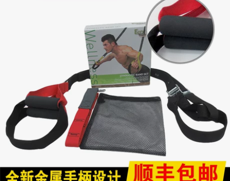 ECOBODY trx悬挂式训练带拉力绳健...