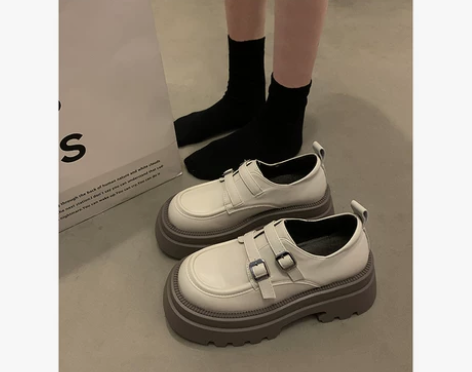 贾不假日系单鞋女2024春季新款超火复古百...