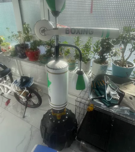 儿童拳击沙包,拳击速度球,旋转靶,带两个底...