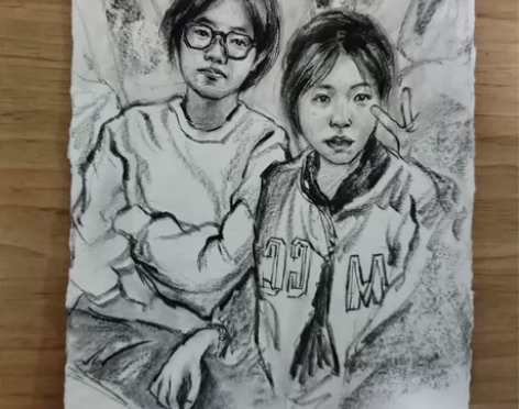 双人的素描,画照片! 感兴趣的话点“我想要...