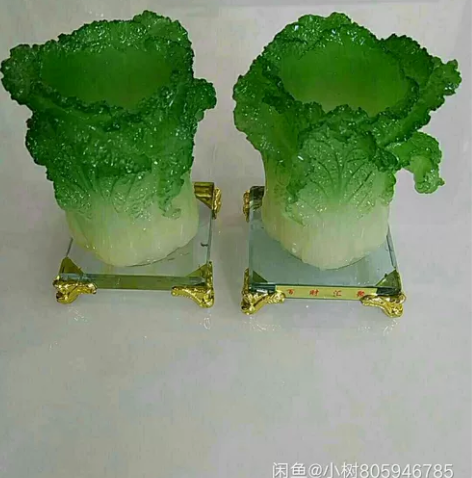 工艺品大白菜笔筒摆件（小号），一个30，两...