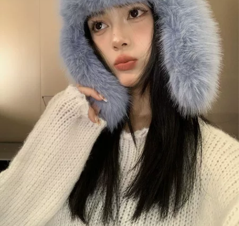 炒鸡保暖加厚毛绒雷锋帽女冬季护耳防寒滑雪帽...