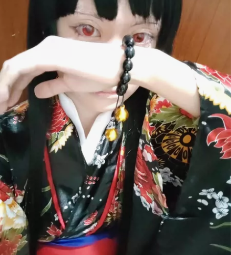 地狱少女阎魔爱cos服 (和服,包括红色腰...