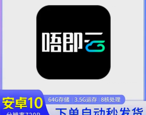 唔即云 云手机VIP 30天月卡 非双子星...