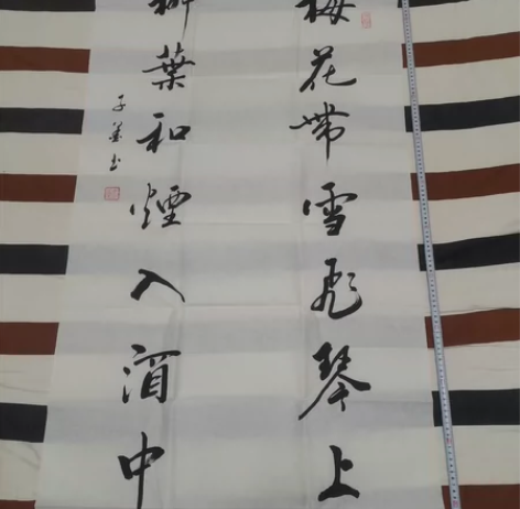当代名家手写临摹书法宣纸手写行草 梅花带雪...