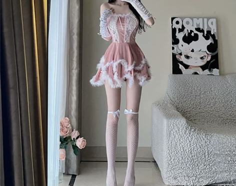 cosplay粉色兔女郎制服性感纯欲猫咪女仆装可爱猫女郎变装... cosplay粉色兔女郎制服性感纯欲猫咪女仆装可爱猫女郎变装...