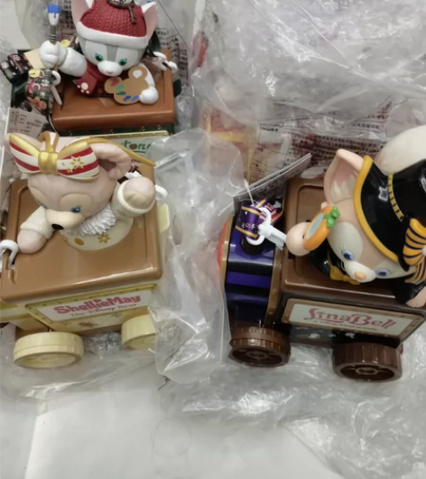 实拍帮出现货全新未拆上海迪士尼正品火车爆米...