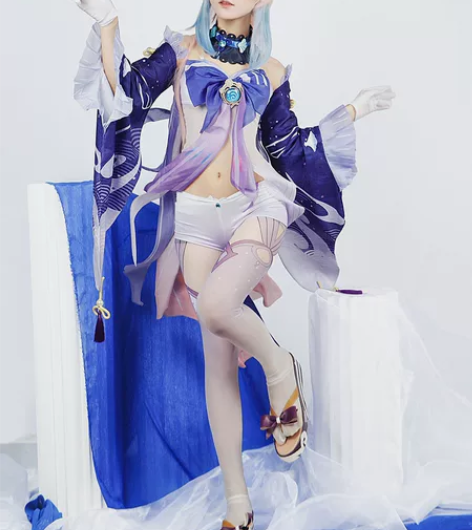 #cos原神海祇岛现人神巫女珊瑚宫心海co...