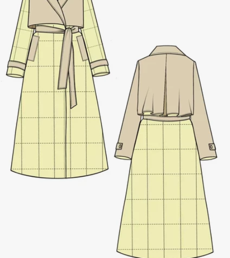 服装款式图线稿图/ 服装效果图/服装平面结...