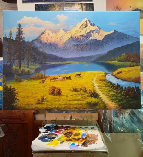 高质量油画定制!!!手绘油画肖像 油画人像...