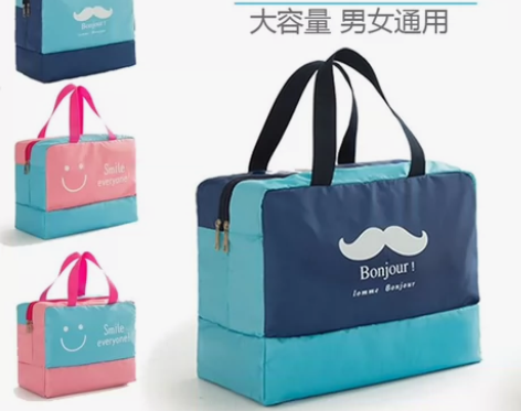 防水游泳包干湿分离洗漱包沙滩包游泳装备用品...