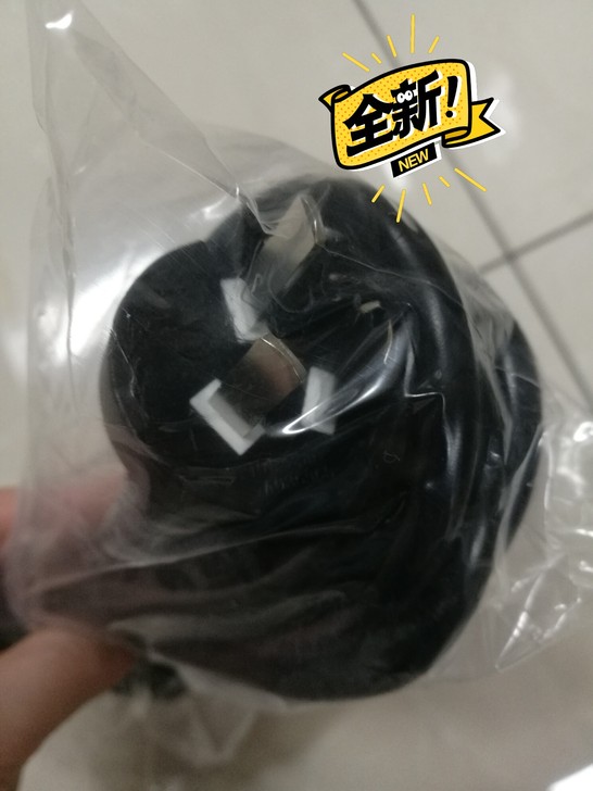 全新品牌机原装电源线，国标品字尾三孔，台式...