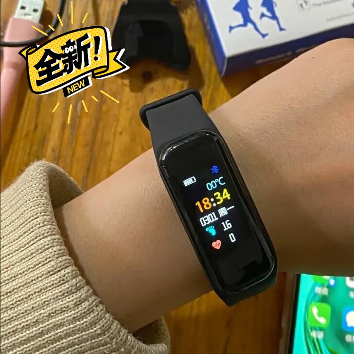 全新大彩屏清晰智能蓝牙手环，因疫情期间实体...