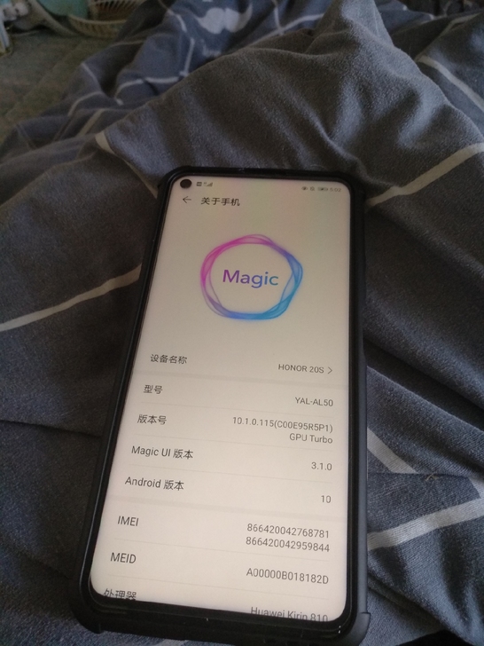 自用荣耀20s,6+128黑色成新八成新手...