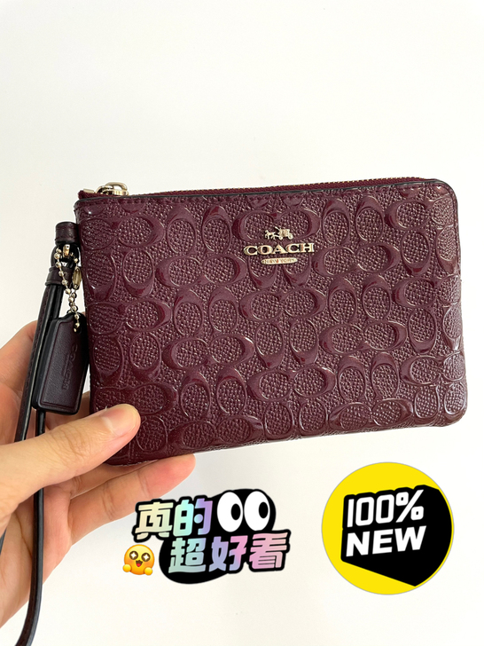Coach蔻驰女士手拎包手抓包钱包