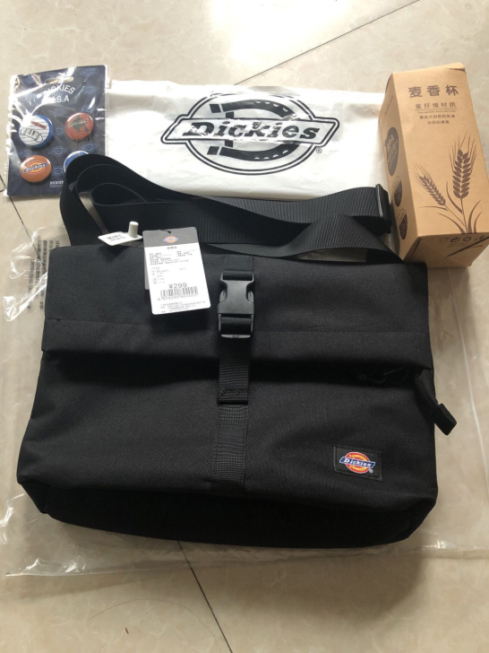帝客dickies男女新款斜挎包纯色单肩包...