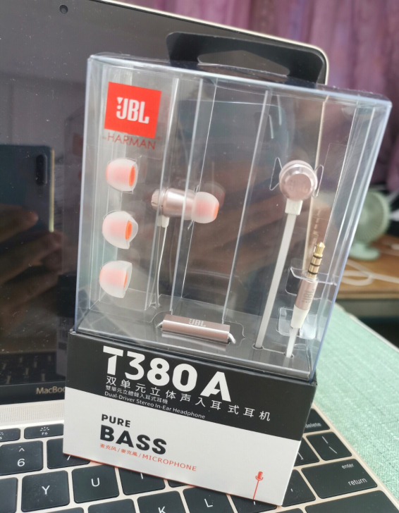 JBL耳机T380A 全新原封线控带麦耳机