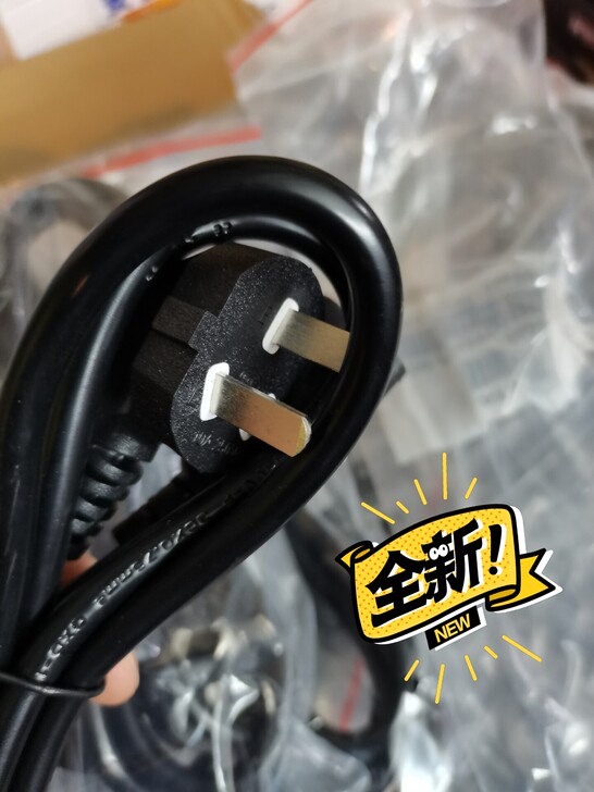 全新原装电脑电源线主机电源线显示器投影仪通...