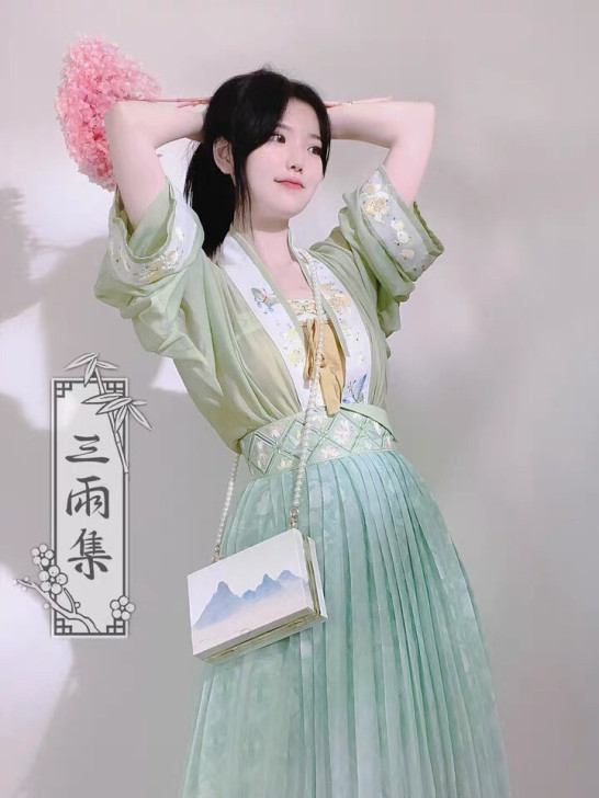 【三雨集】原三十六雨 原创宋制汉服褙子套装