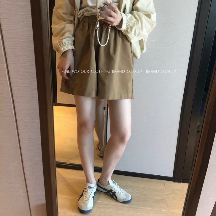metwo工装咖色裤