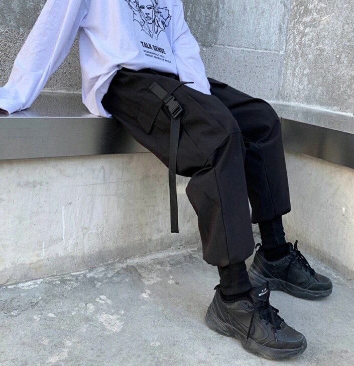 工装裤女夏季薄款显瘦高腰小个子裤子束脚宽松...