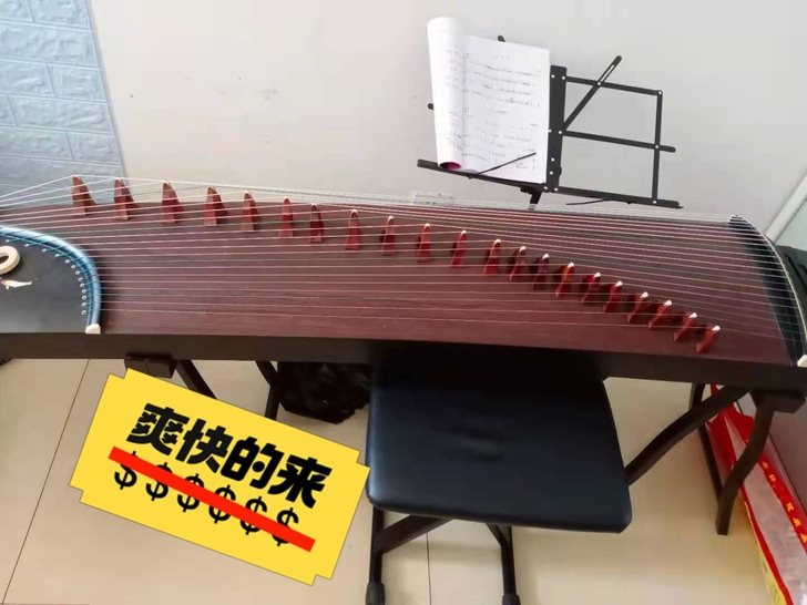 古筝，买回来就沒有用过，9-9成新，因为孩...
