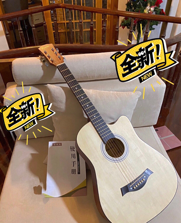 全新吉他，刚买一个月都没有碰过，330+买...