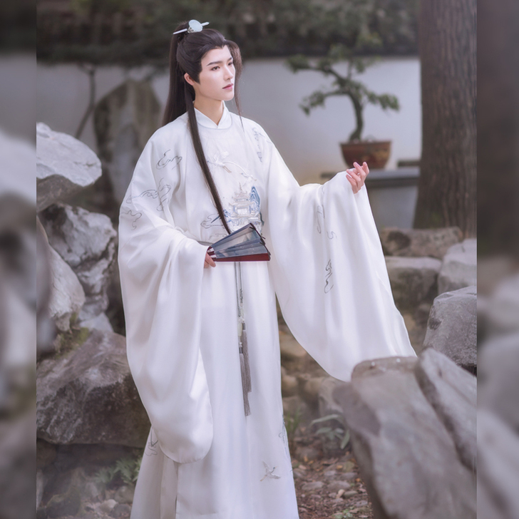 绣罗衣 广寒圆领袍仙气明制汉服男女正品原创...