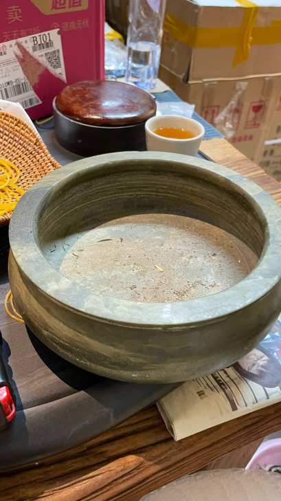 撤店甩,端砚小鱼缸,水洗。养过菖蒲,尺寸直...