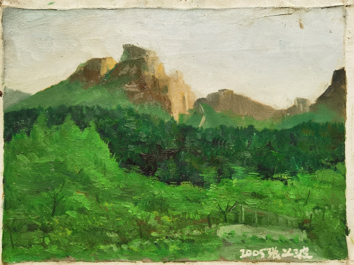 风景油画 作者张义波 2005