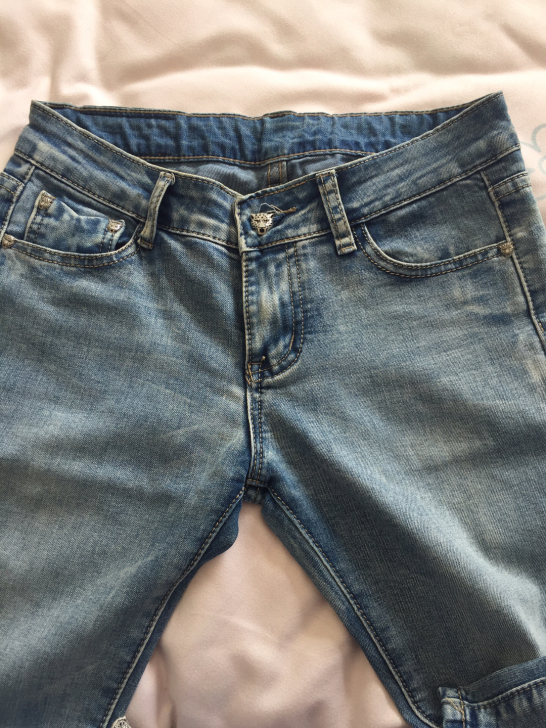 女士夏季修身 浅色 牛仔裤 27码 闲置转...
