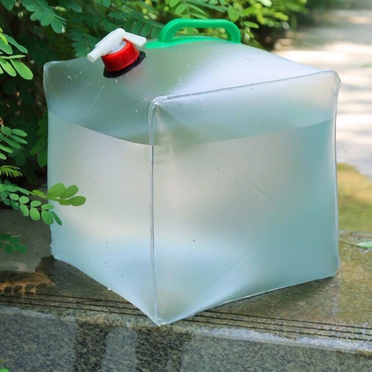 2个装全新户外20升折叠透明水桶便携水袋取...