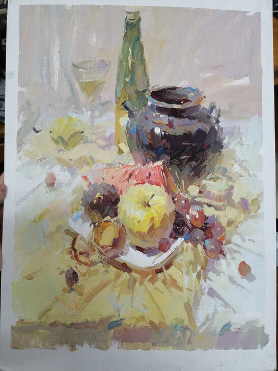 水粉作品  水粉画（艺考风）