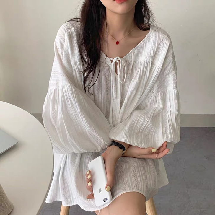 可换 韩国chic夏季复古宫廷风设计感...