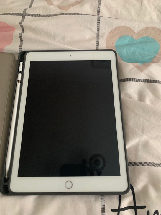 出售ipad 2018银色 128g 女孩...