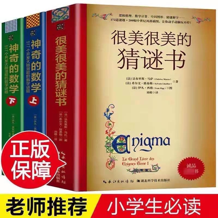 很美很美的 猜谜书【三册】数学谜题系列 很...