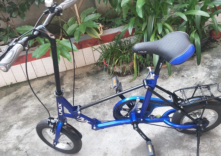 折叠自行车，几乎全新，买来没怎么骑，轮胎胎...