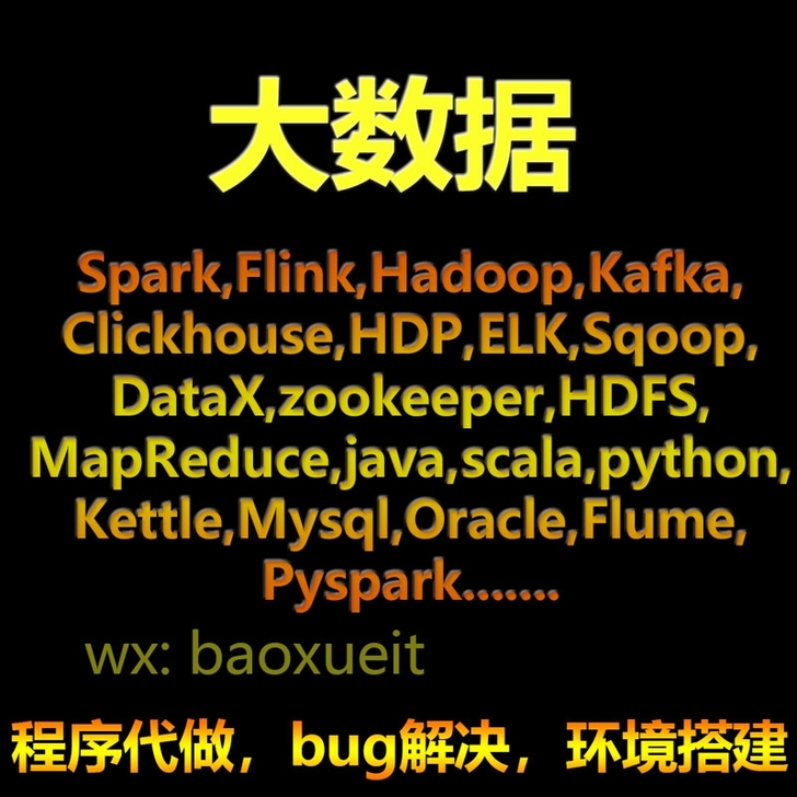 大数据项目代开发,代码实现,问题解决