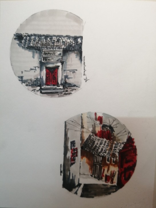 都是我自己的一些绘画作品，只是一小部分，大...