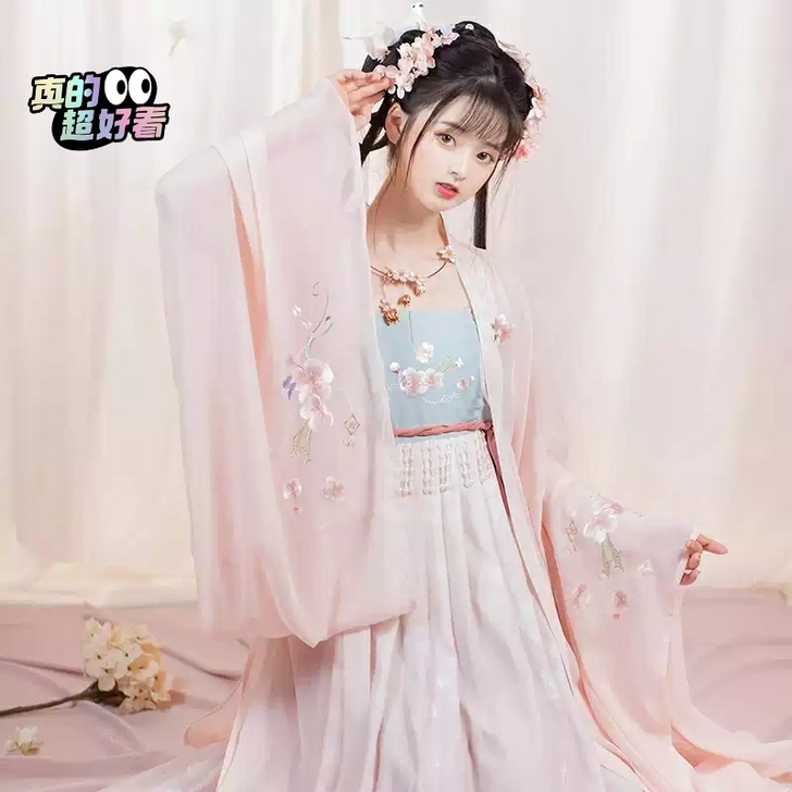 出池夏繁花入梦: 昼梦归 唐风诃子裙大袖衫...