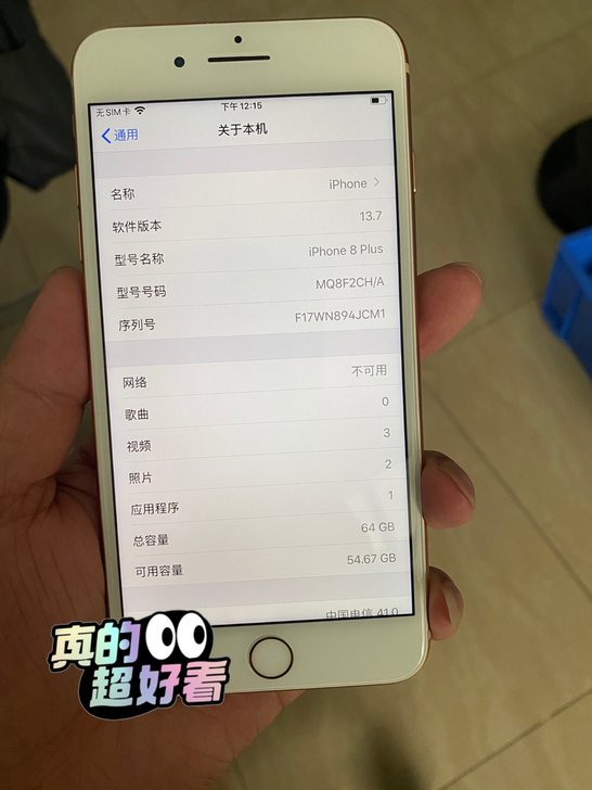 苹果8plus64g国行,95新,爱思全绿