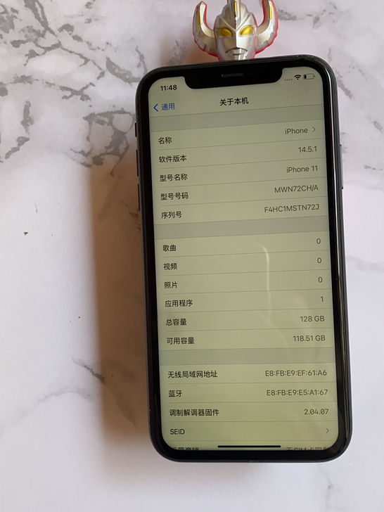苹果iPhone 11  国行黑色128g...