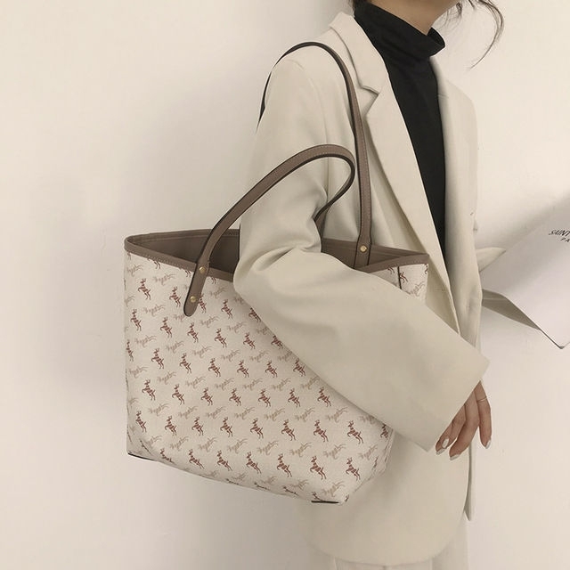 学生上课包女2021新款时尚小马托特包简约...