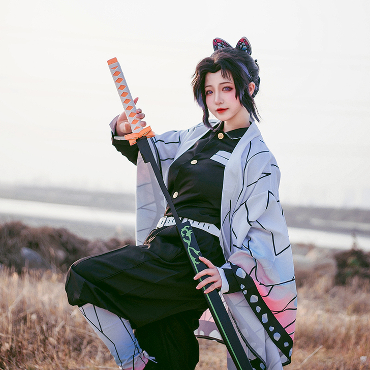 鬼灭之刃蝴蝶忍cos服