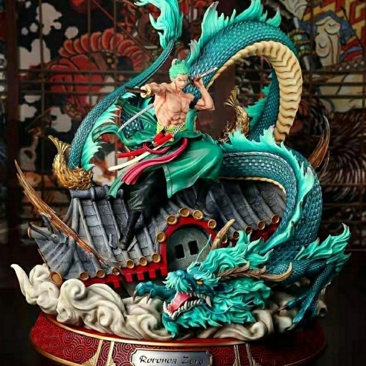 【亏本清仓出只出图中】海贼王路飞手办索隆青...