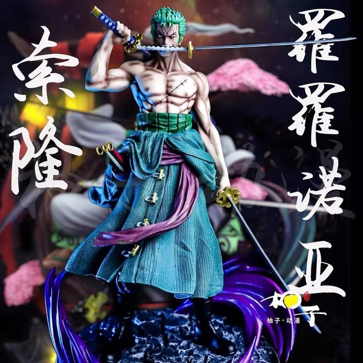 诚信商家!!!海贼王索隆路飞雷神艾斯动漫手...