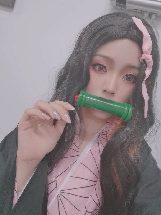 弥豆子c服大全套衣服,有假毛,有鞋,有竹子...