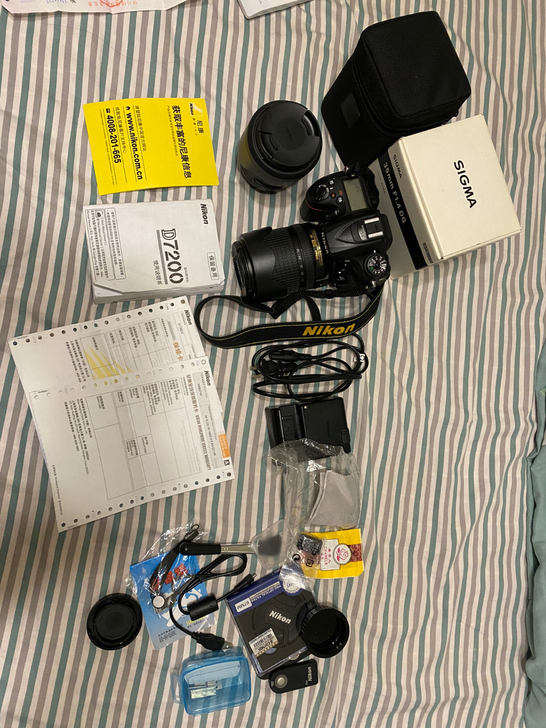 nikon尼康d7200单反相机，套机18...