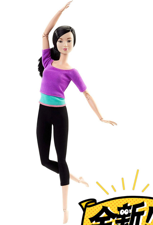 Barbie 芭比娃娃 百变造型 瑜伽 白肌