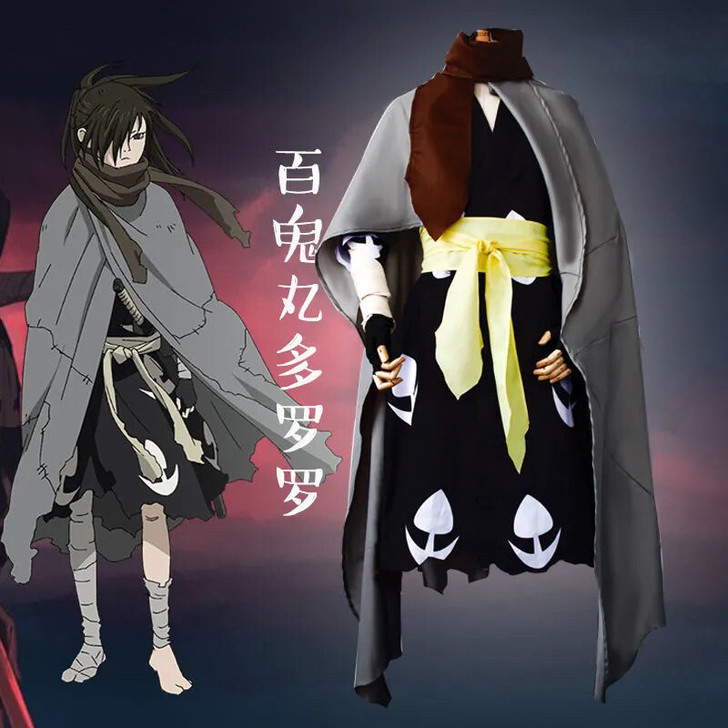 多罗罗百鬼丸cos服和服披风武士服动漫服c...